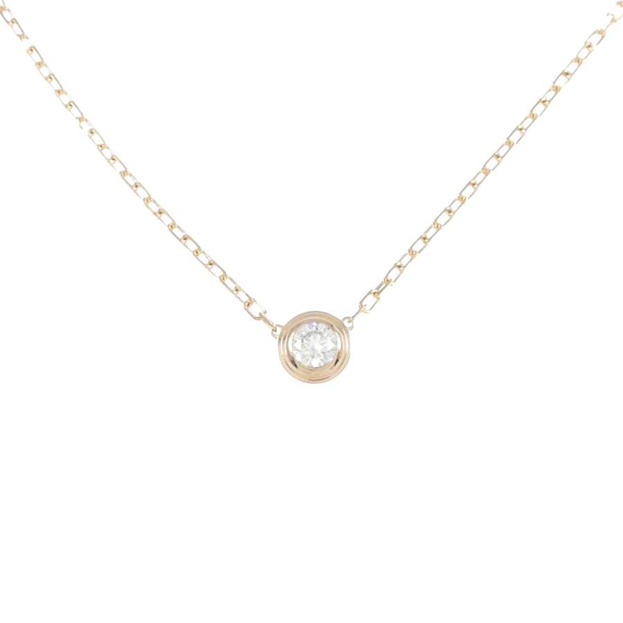 Cartier Solitaire Diamond Pendant Necklace