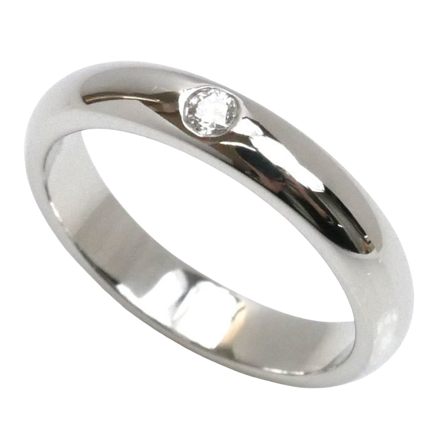 Cartier Platinum Diamond Solitaire Ring