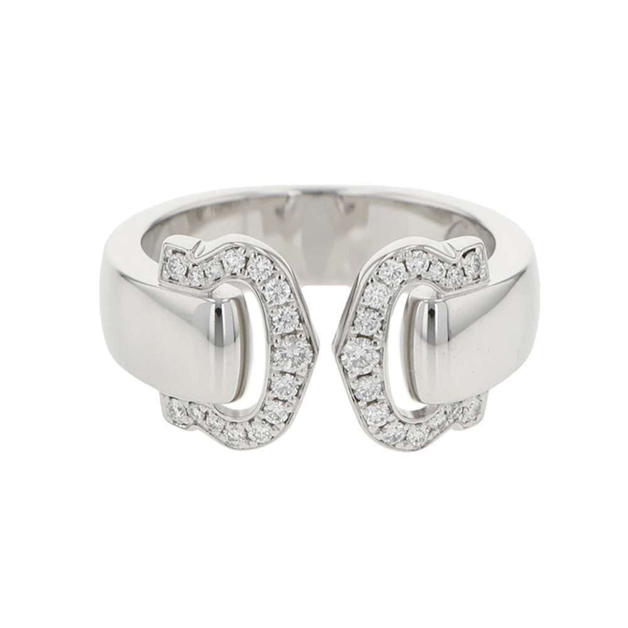 Cartier Double C Diamond Ring