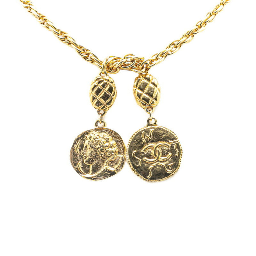 Chanel Coin Pendant Necklace