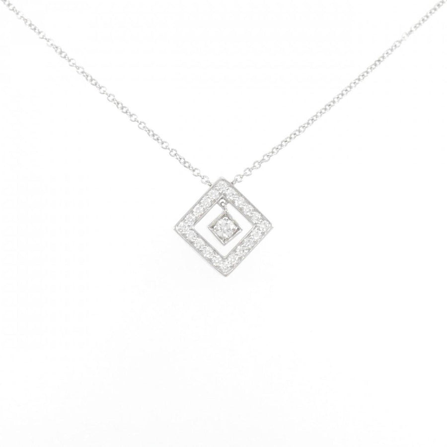 Tiffany & Co. Diamond Square Pendant Necklace