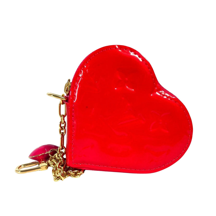 Louis Vuitton Heart Coin Purse with Chain