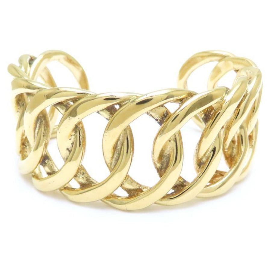 Chanel Chain Bracelet Gold Cuff