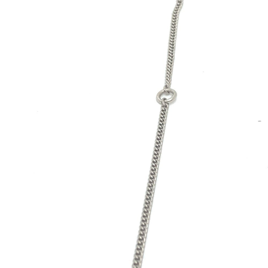 Chanel Chain Necklace Silver Metal