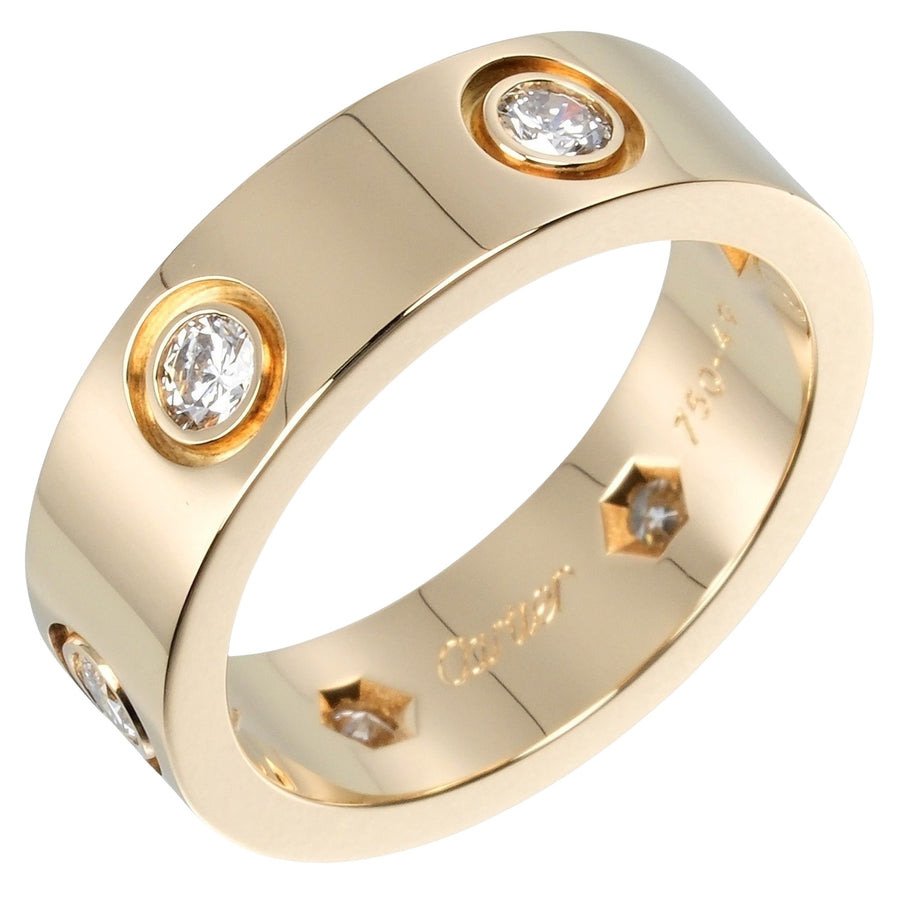 Cartier Love Ring Four Diamonds
