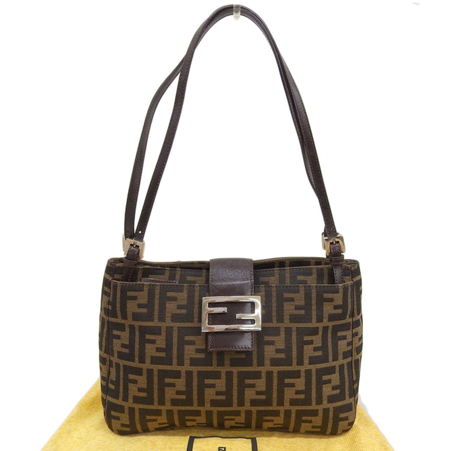 Fendi Zucca Coated Canvas Shoulder Bag