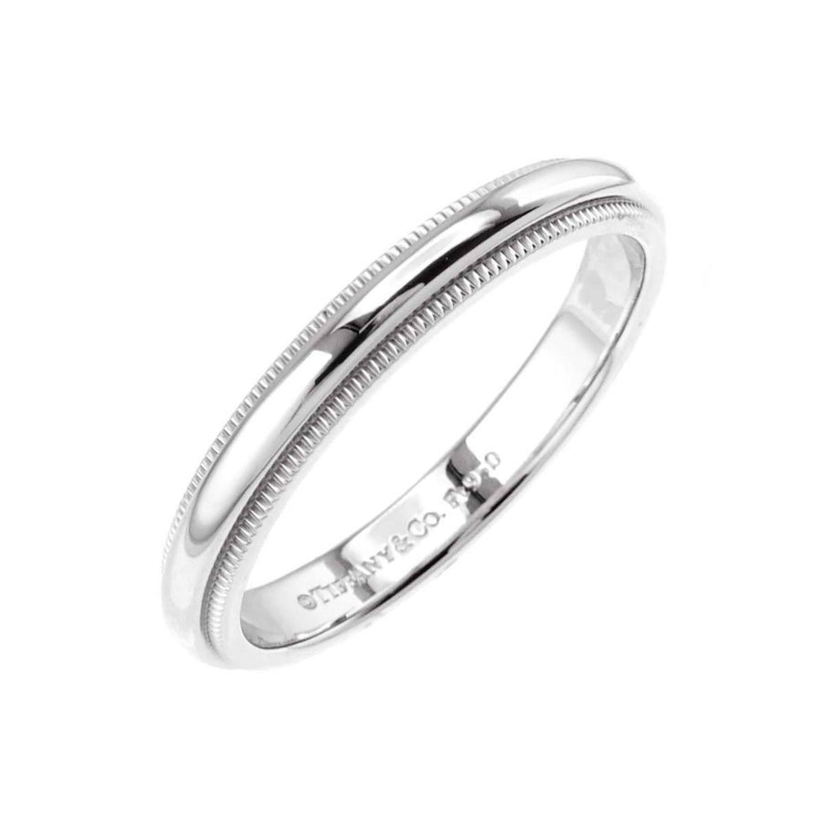 Tiffany & Co. Classic Milgrain Platinum Band