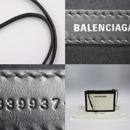 Balenciaga Black Canvas Clutch