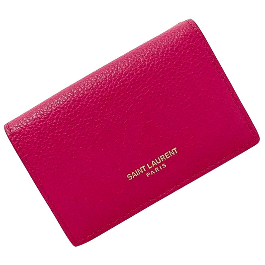 Saint Laurent Pink Leather Wallet