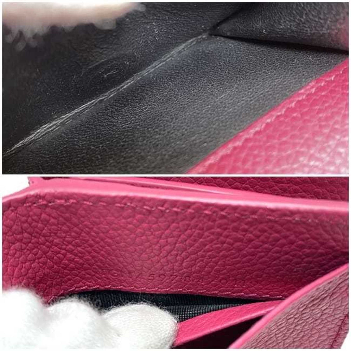 Saint Laurent Pink Leather Wallet