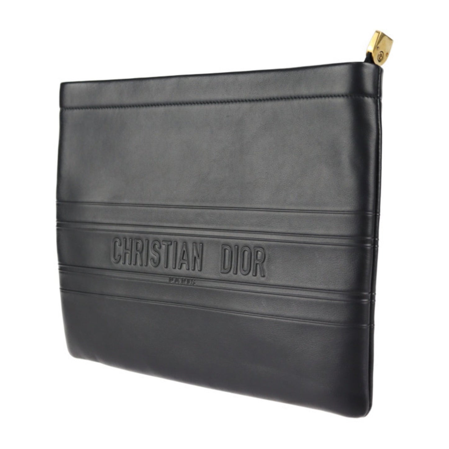 Dior Black Leather Clutch