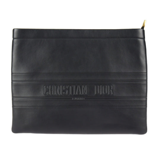 Dior Black Leather Clutch
