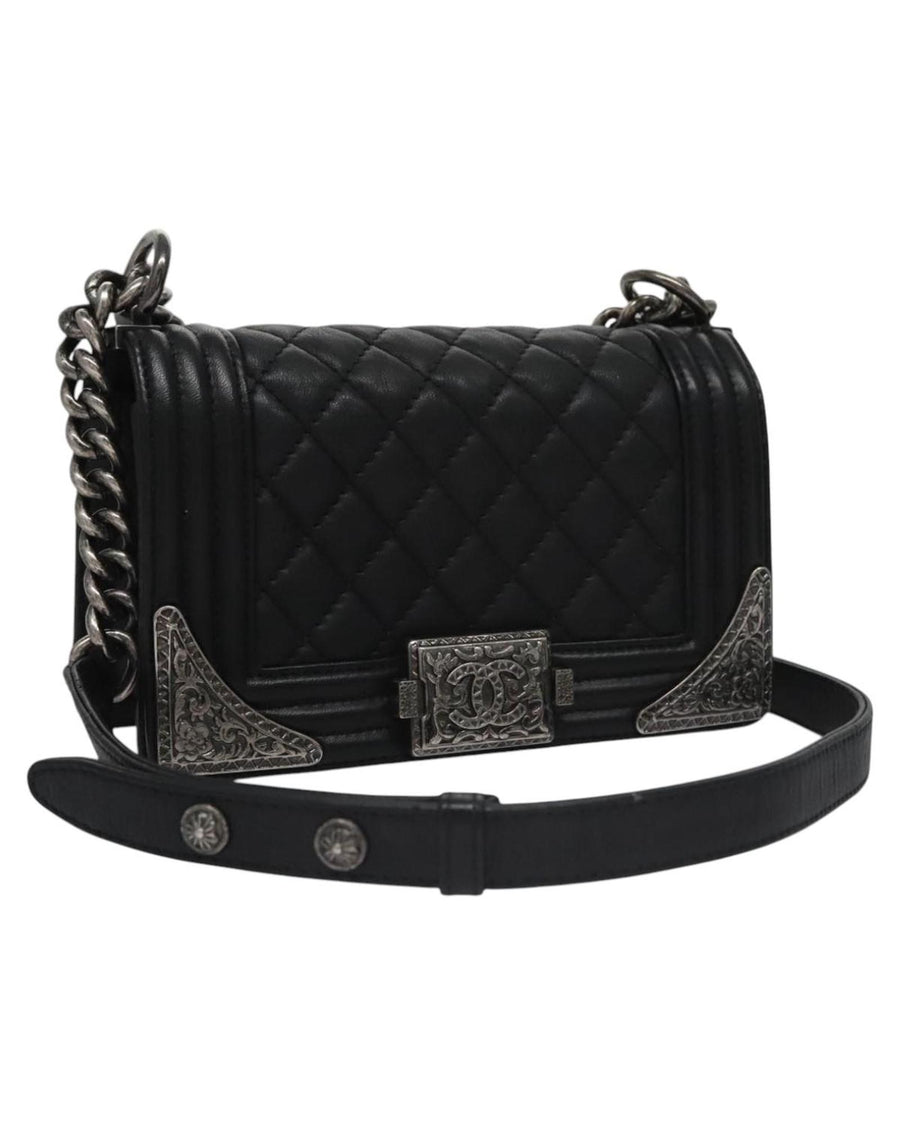CHANEL Boy Chanel Bag Quilted Leather