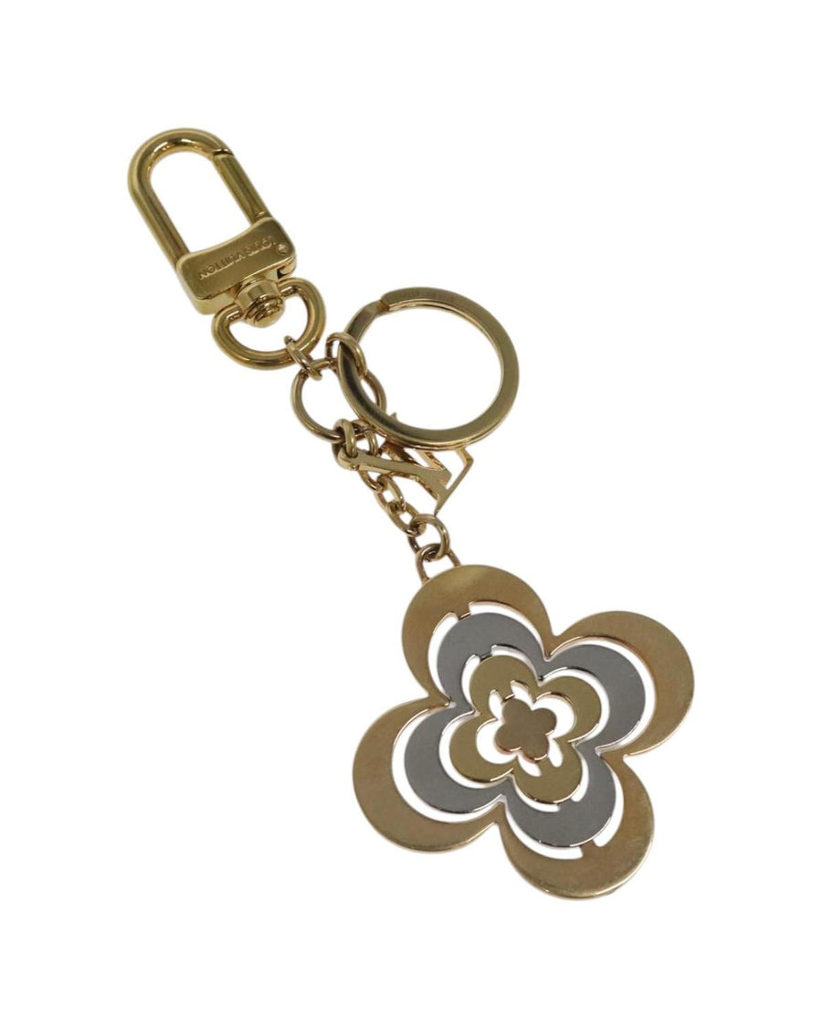 Louis Vuitton Flower Keychain Metal Charm