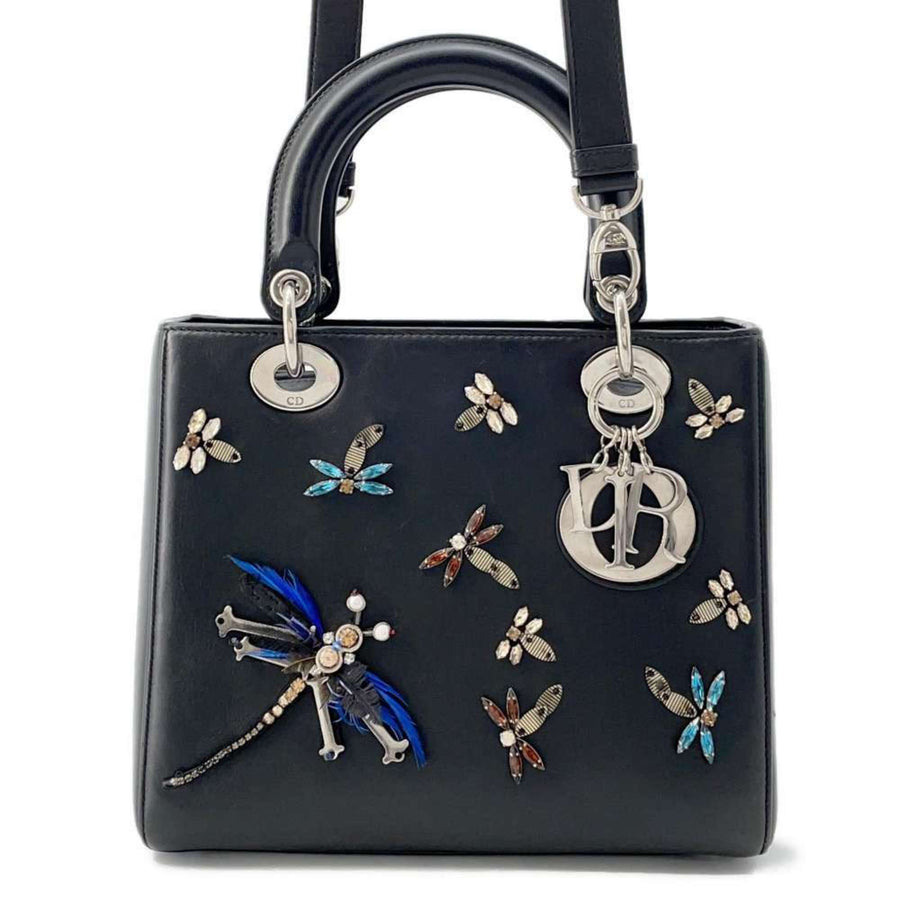 Dior Embellished Leather Handbag