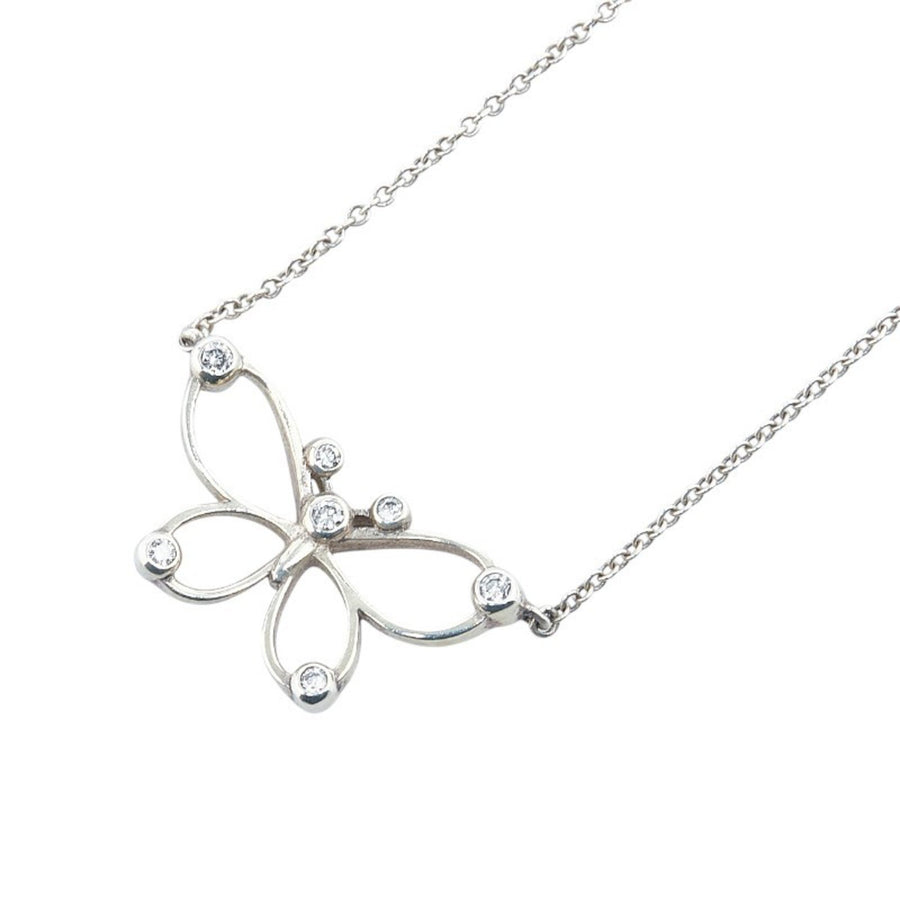 Tiffany & Co. Butterfly Diamond Pendant Necklace