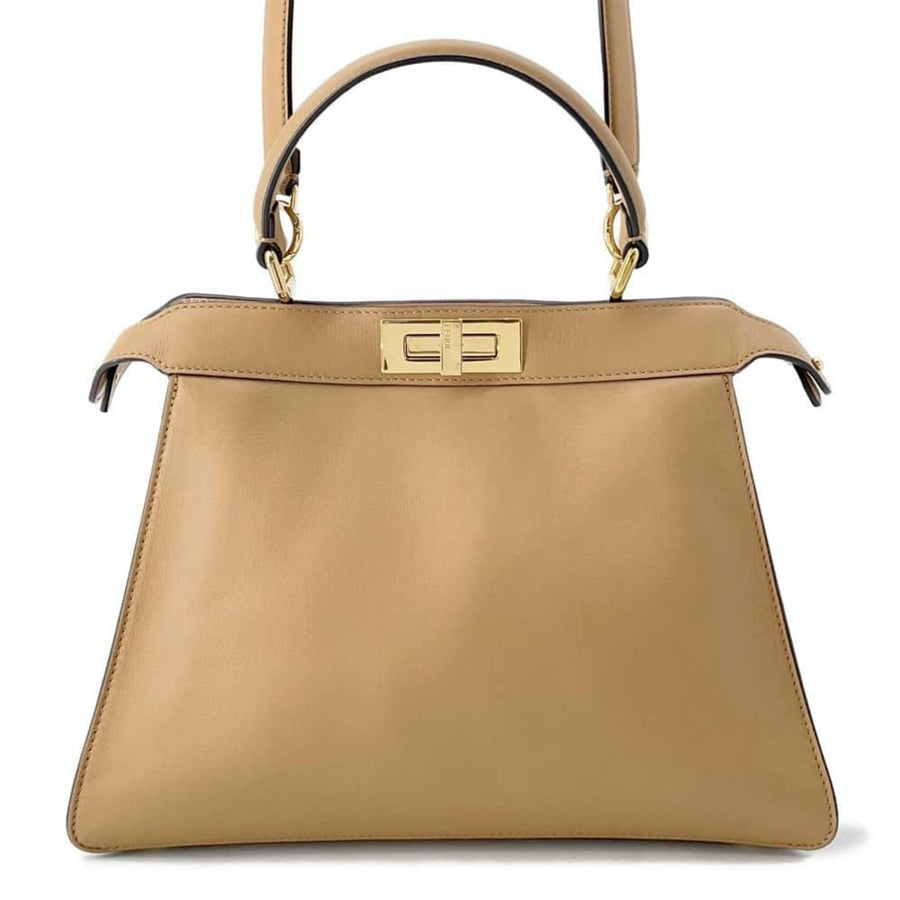 Fendi Peekaboo ISSEU Leather Handbag