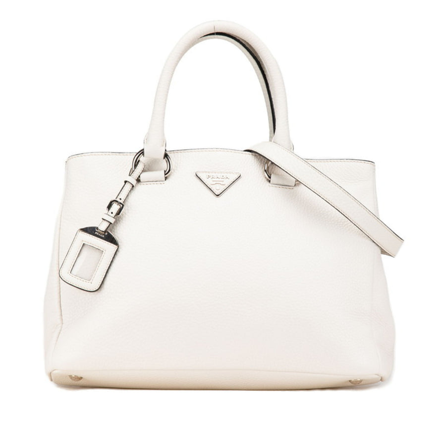 Prada Prada Leather Tote Bag