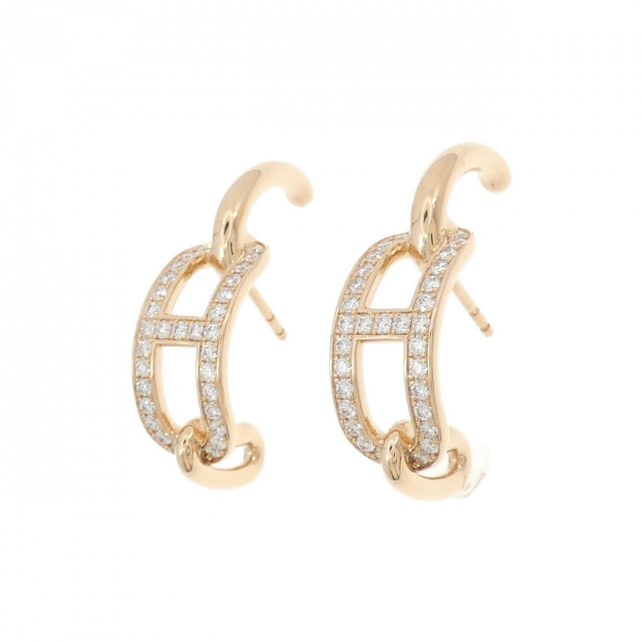 Hermes Diamond Chain Earrings