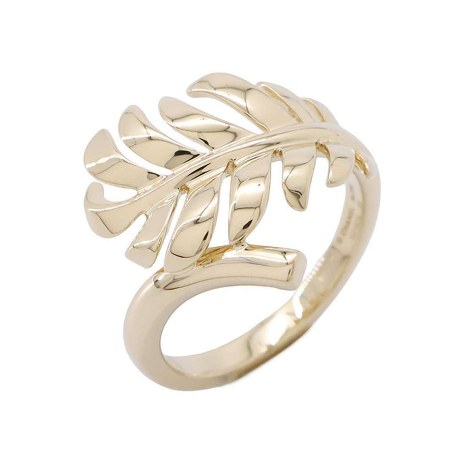 Chanel Leaf Design Statement Ring