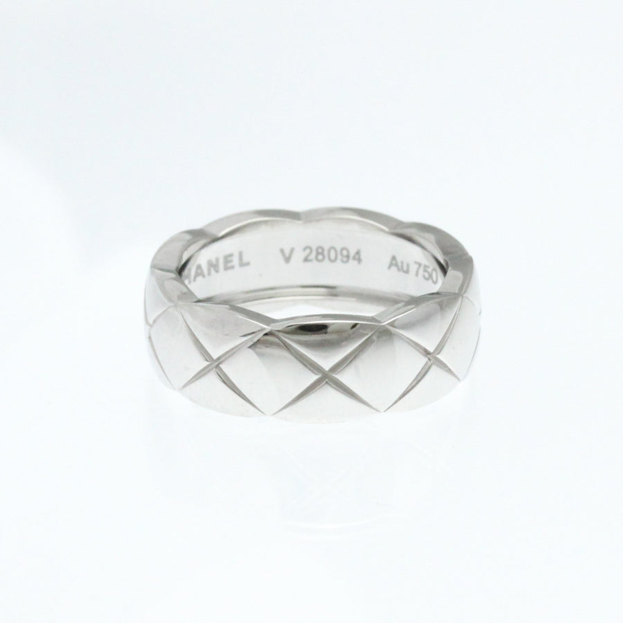 Chanel Quilted Ring 18K White Gold