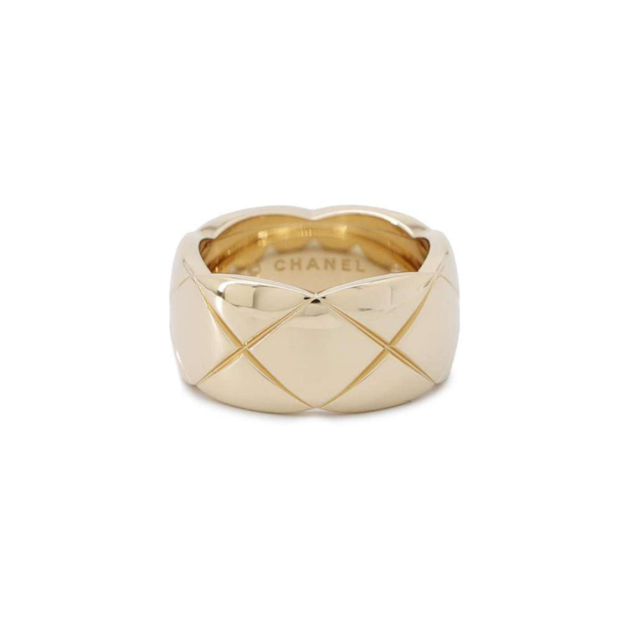 Chanel Quilted Ring 18k Yellow Gold