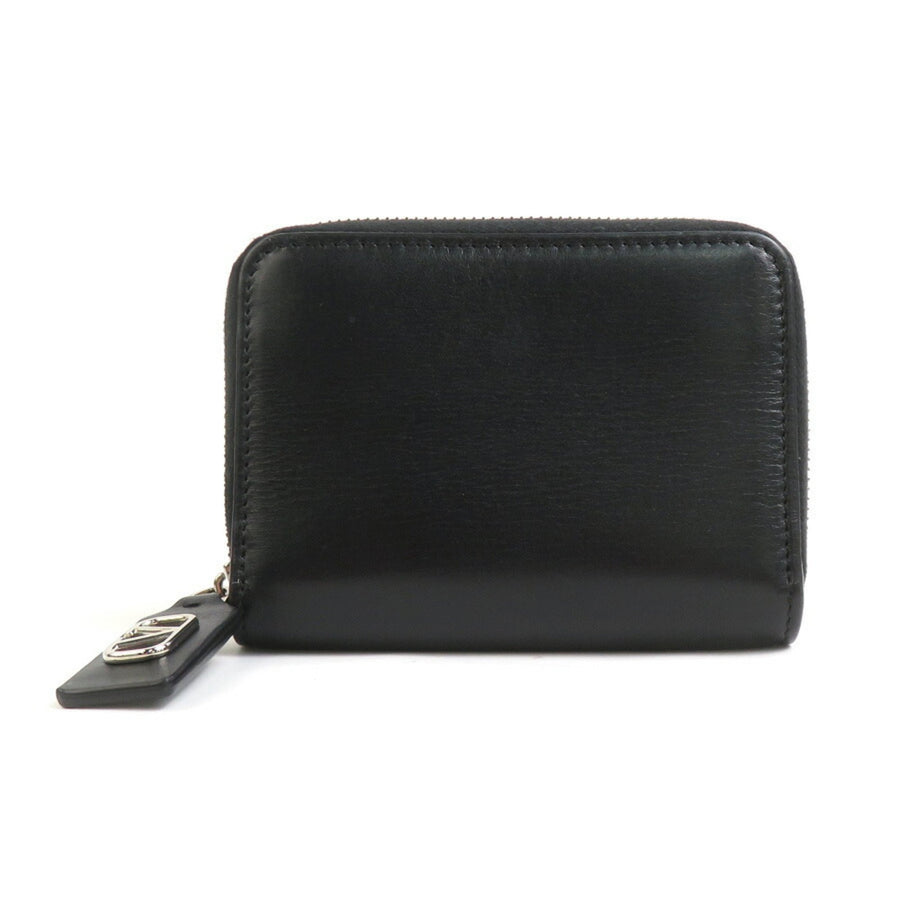 Valentino Zip Around Leather Wallet