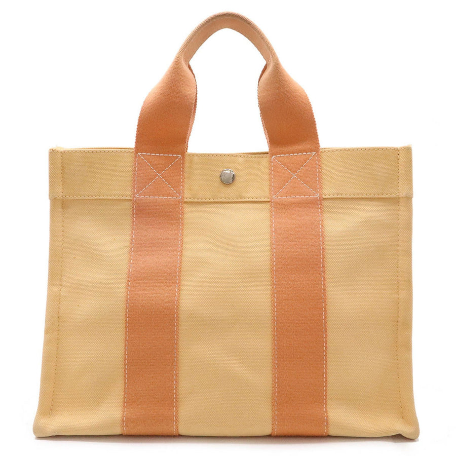 Hermes Canvas Tote Bag with Stripes
