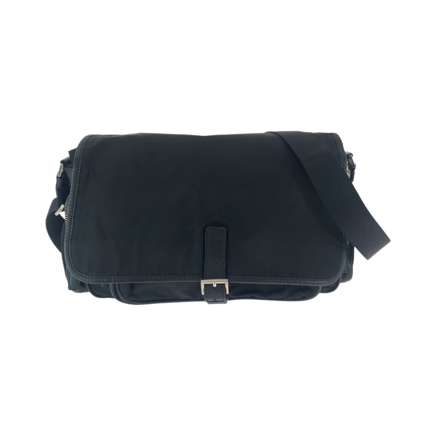 Prada Messenger Bag with Buckle Closure