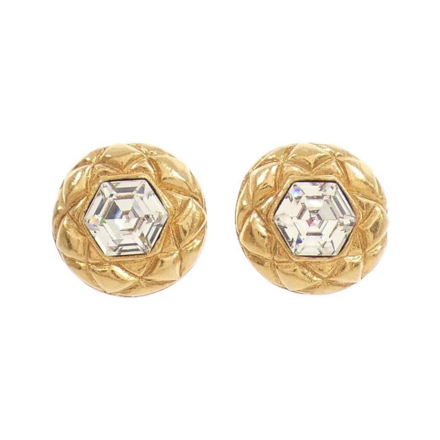 Chanel Crystal Stud Earrings