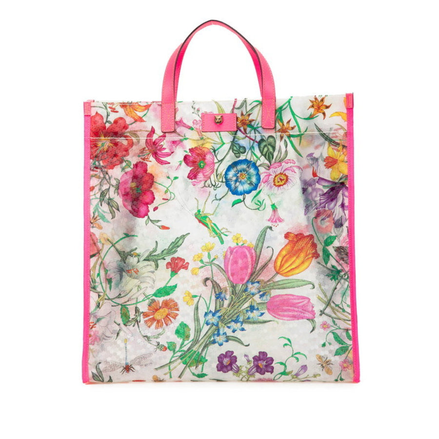 Gucci Floral Print Tote Bag