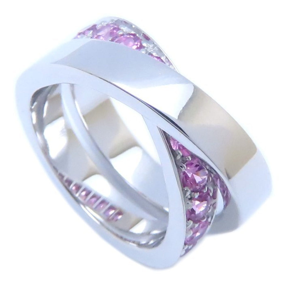 Cartier Interlocking Pink Sapphire Ring