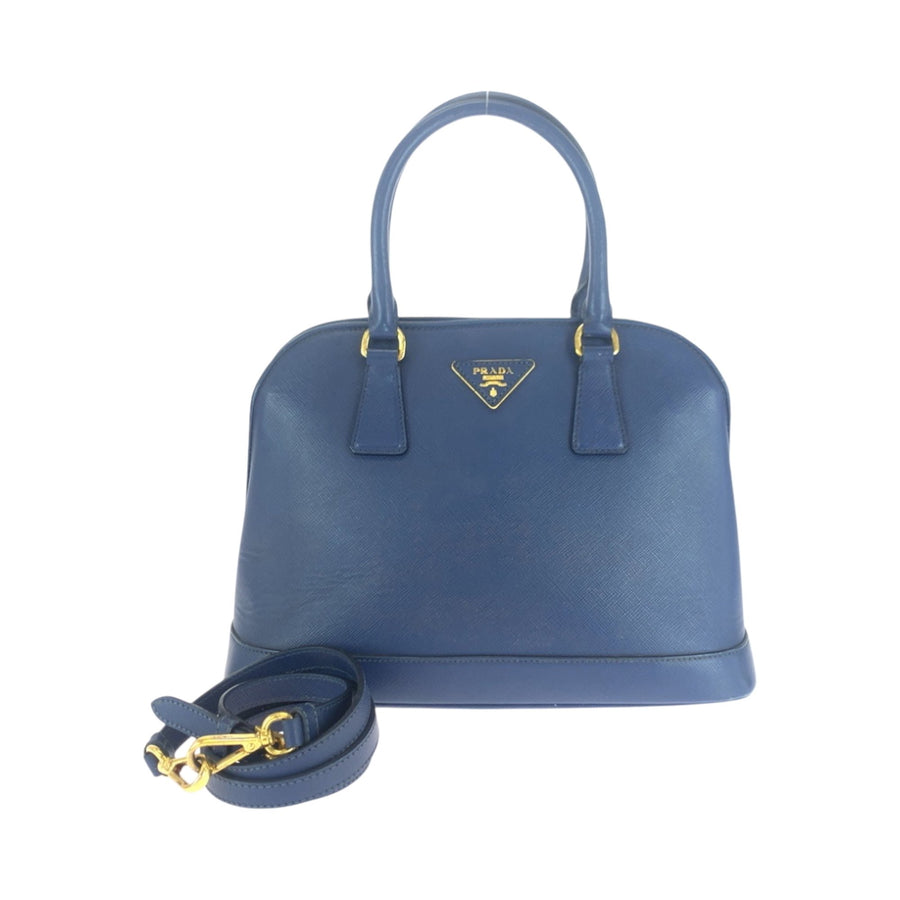 Prada Saffiano Leather Dome Handbag