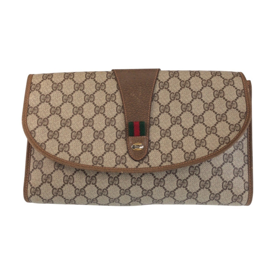 Gucci Vintage GG Canvas Clutch