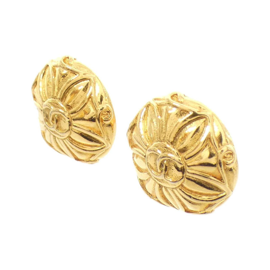 Chanel Floral Design Earrings