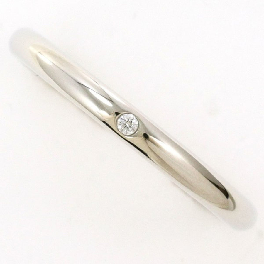 Tiffany & Co. Platinum Wedding Band Single Diamond