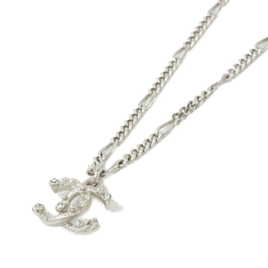 Chanel Pendant Necklace Crystal Accents
