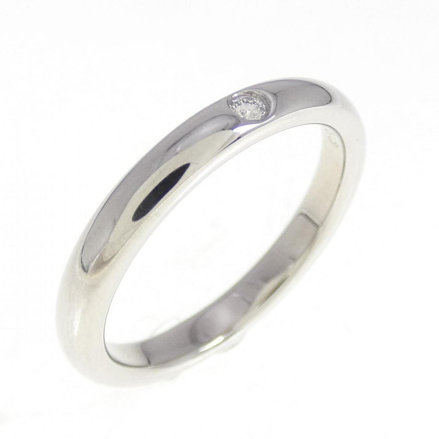 Tiffany & Co. Platinum Wedding Band Single Diamond