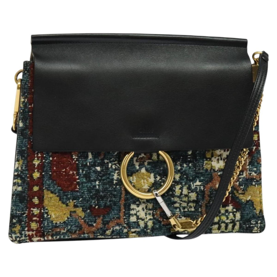 Chloe Marcie Tapestry Shoulder Bag