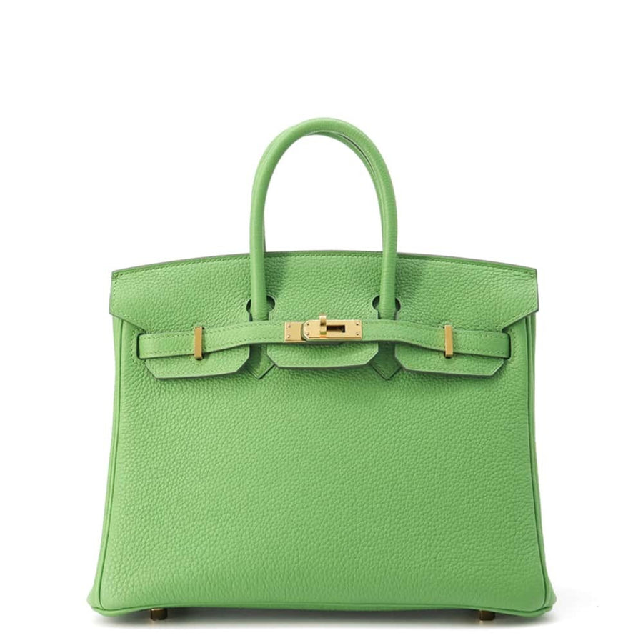 Hermes Birkin 25 Handbag Clemence Leather