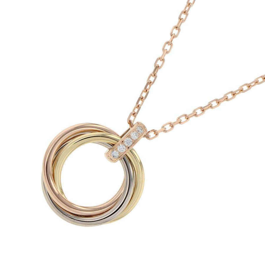 Cartier Trinity Necklace Intertwined TriGold