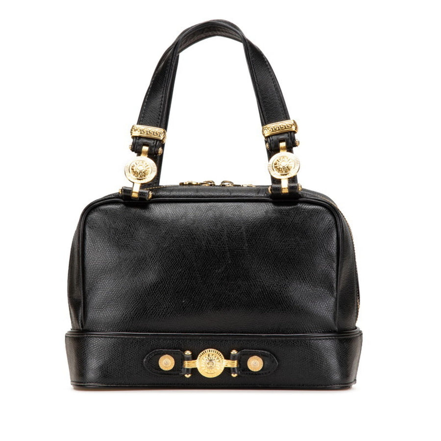 Versace TopHandle Leather Handbag