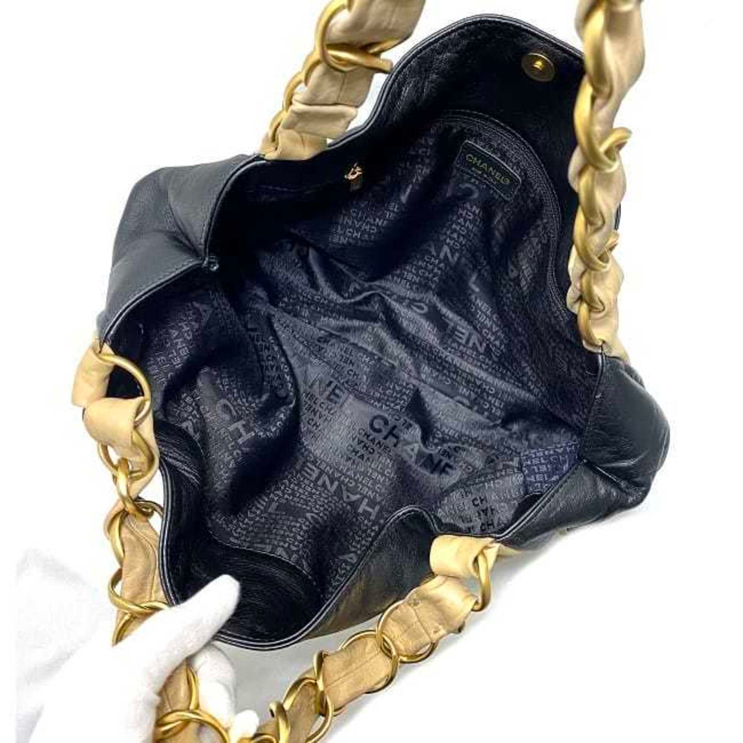 Chanel Black Leather Tote