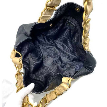 Chanel Black Leather Tote
