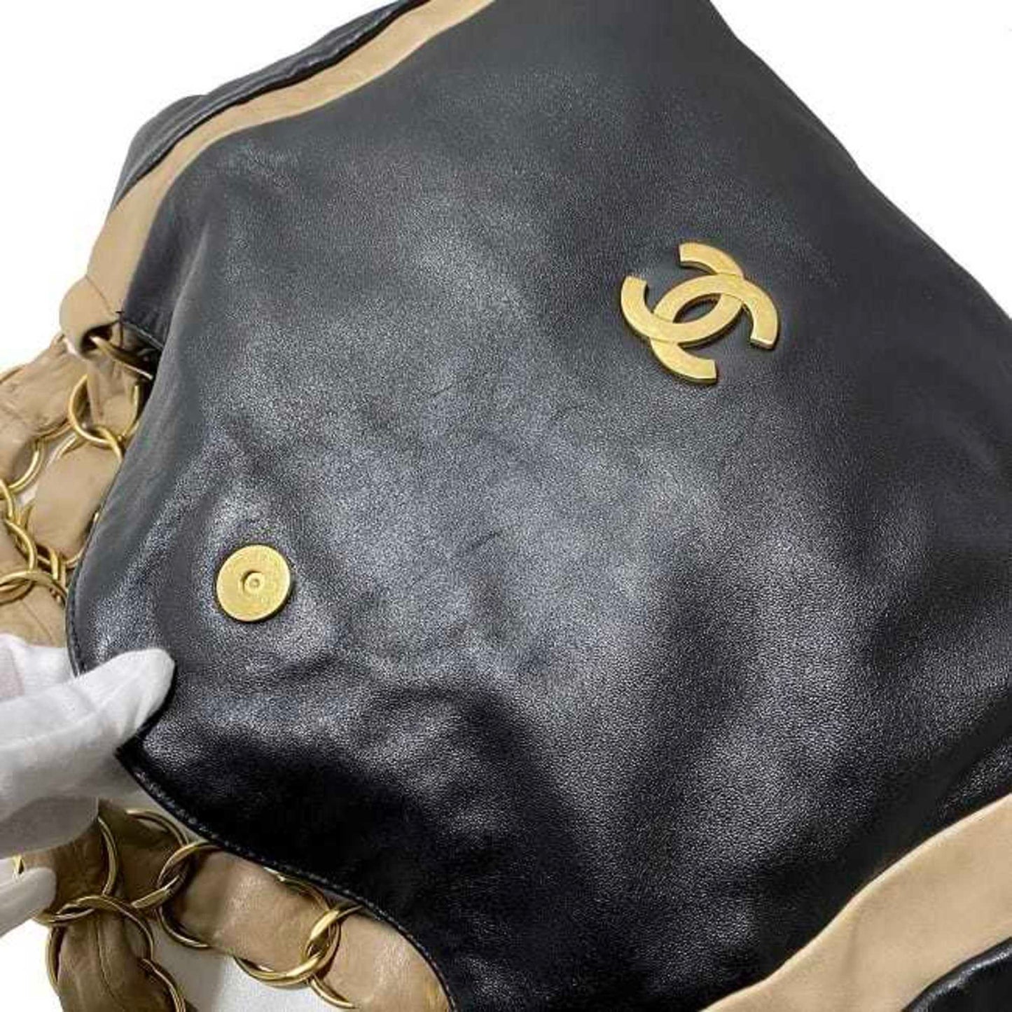 Chanel Black Leather Tote