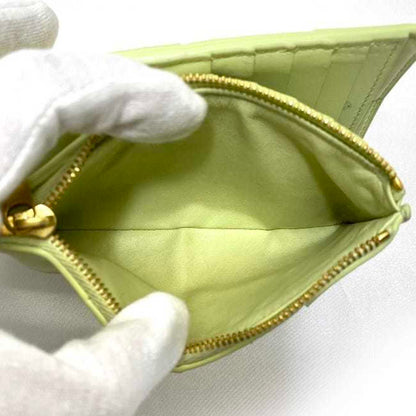 Bottega Veneta Yellow Leather Intrecciato