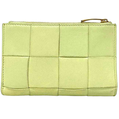 Bottega Veneta Yellow Leather Intrecciato