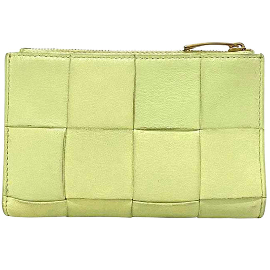 Bottega Veneta Yellow Leather Intrecciato