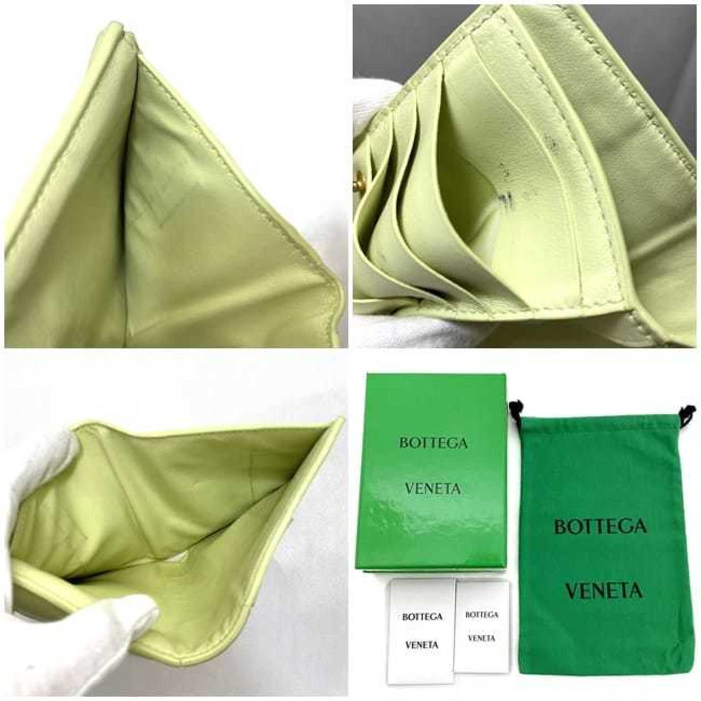 Bottega Veneta Yellow Leather Intrecciato