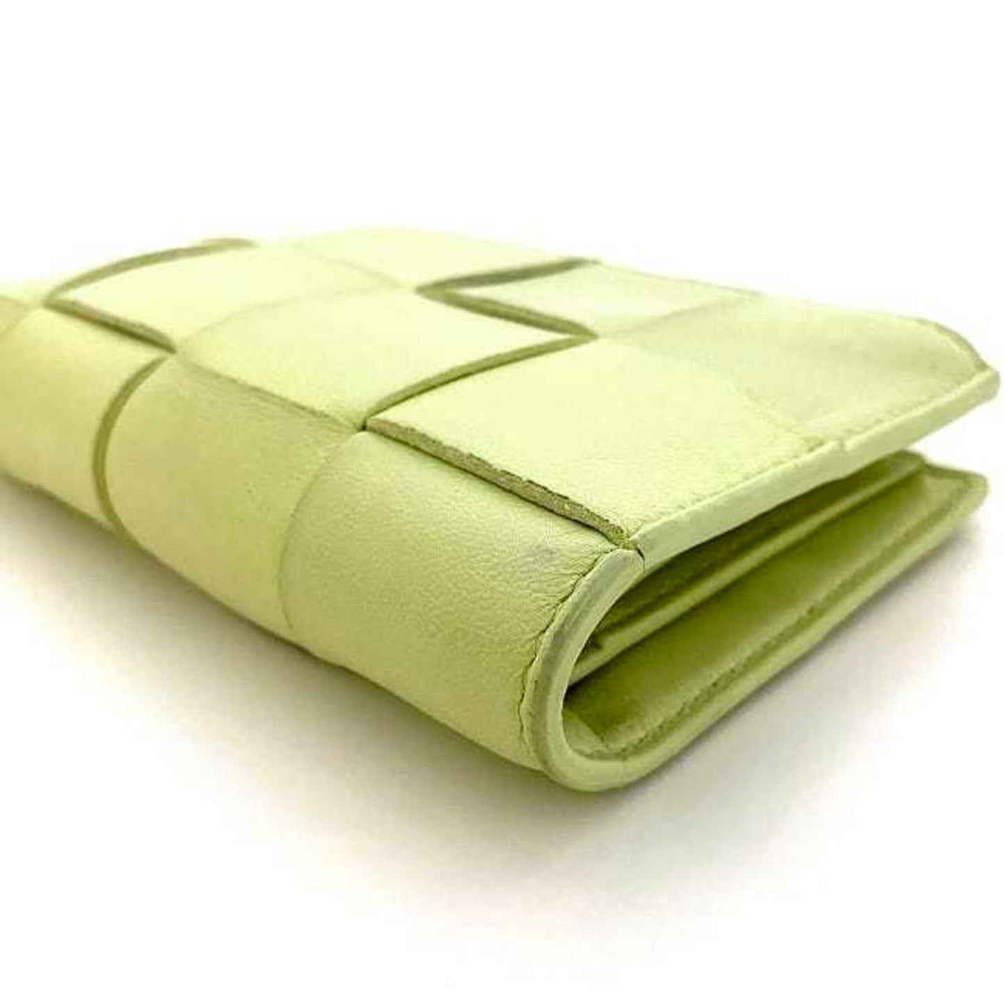 Bottega Veneta Yellow Leather Intrecciato